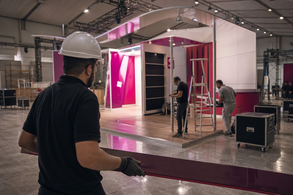 Una visión concreta antes de la fabricación — Diseño 3D y preparación técnica de stands